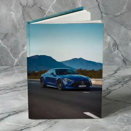 Mercedes AMG GT Blue Coupe Mountain Road