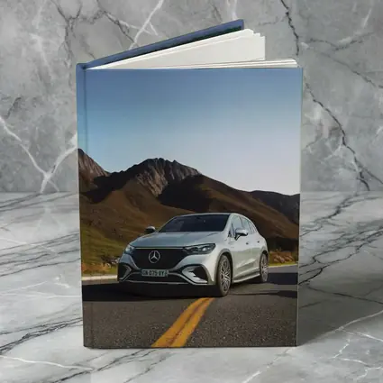 Mercedes EQE SUV Mountain Road Silver