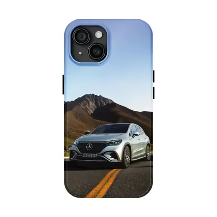 Mercedes EQE SUV Mountain Road Silver