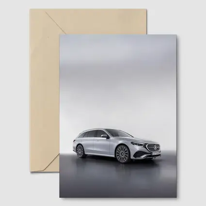 Mercedes E Class Estate Silver Studio Shot