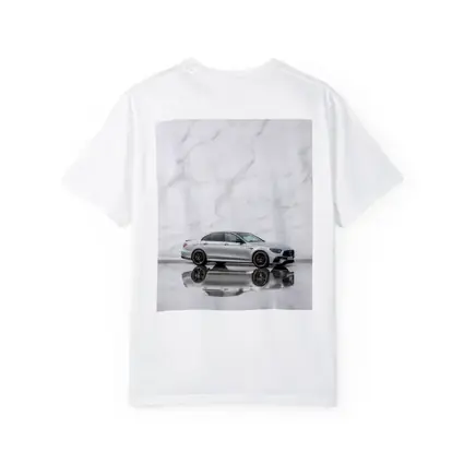 Mercedes AMG E Class Silver Marble Background