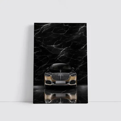 Mercedes Maybach S680 Black Marble Background