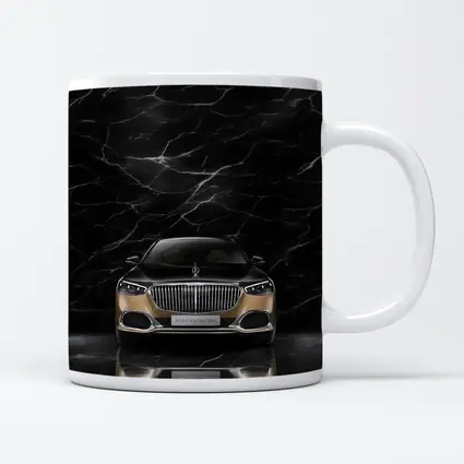 Mercedes Maybach S680 Black Marble Background