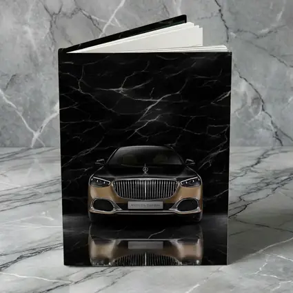 Mercedes Maybach S680 Black Marble Background