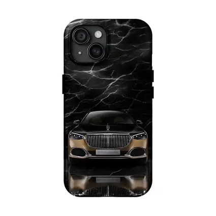 Mercedes Maybach S680 Black Marble Background