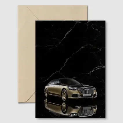 Mercedes Maybach S Class Gold Black Marble