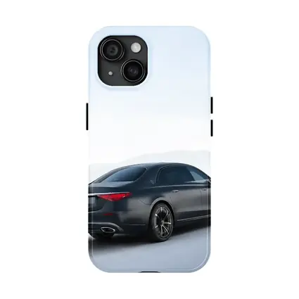 Mercedes S Class Dark Blue Highway Drive