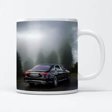 Mercedes Maybach S680 Black Misty Forest Road