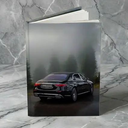 Mercedes Maybach S680 Black Misty Forest Road