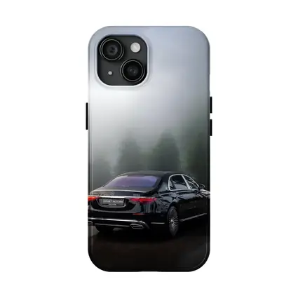 Mercedes Maybach S680 Black Misty Forest Road