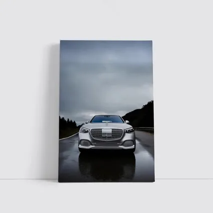 Mercedes Maybach S Class Wet Road Overcast