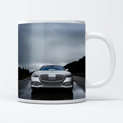 Mercedes Maybach S Class Wet Road Overcast