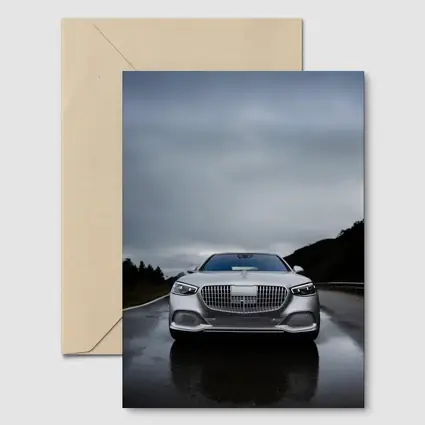 Mercedes Maybach S Class Wet Road Overcast