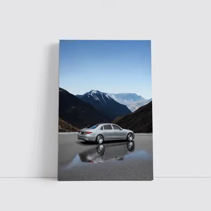 Mercedes Maybach S Class Silver Mountain Road