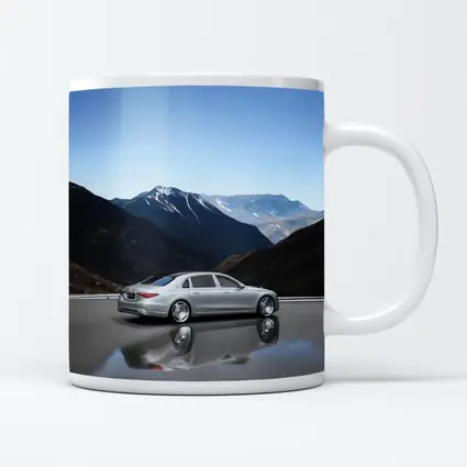 Mercedes Maybach S Class Silver Mountain Road
