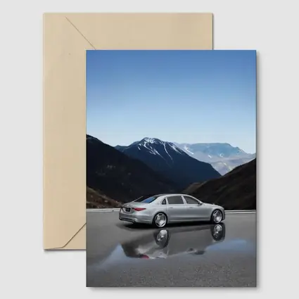 Mercedes Maybach S Class Silver Mountain Road