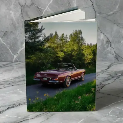 Mercedes SL Classic Convertible Forest Road