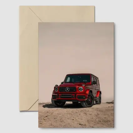 Mercedes AMG G Class Red Desert Scene