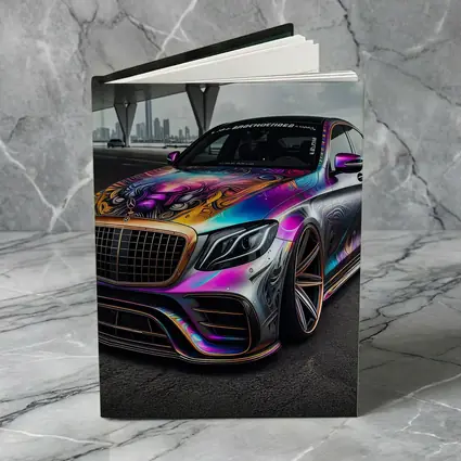 Mercedes S Class Colorful Custom Wrap Art