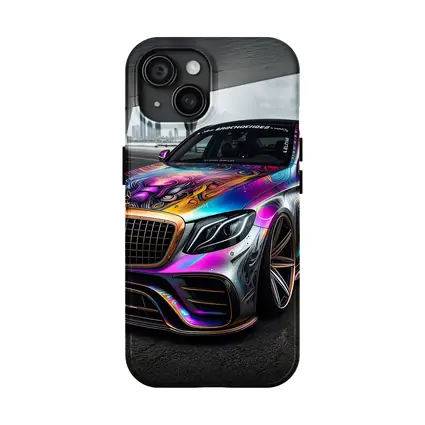 Mercedes S Class Colorful Custom Wrap Art