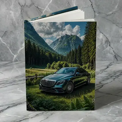 Mercedes S Class Mountain Forest Luxury Sedan
