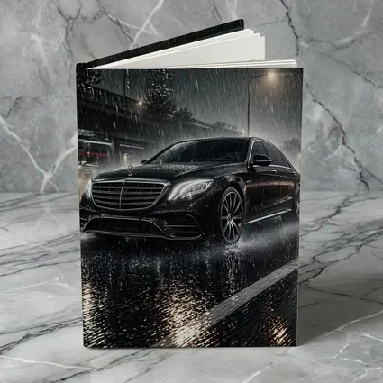 Mercedes S Class Rainy Night City Street