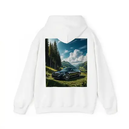 Mercedes S Class Black Mountain Valley Scene
