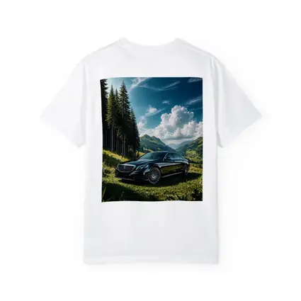 Mercedes S Class Black Mountain Valley Scene