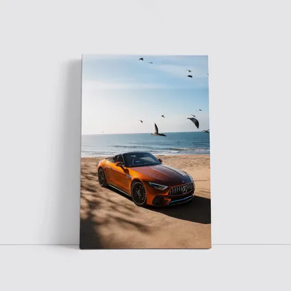 Mercedes AMG SL63 Orange Beach Shore
