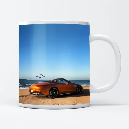 Mercedes SL63 AMG Orange Beach Convertible