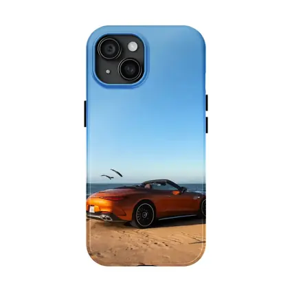 Mercedes SL63 AMG Orange Beach Convertible
