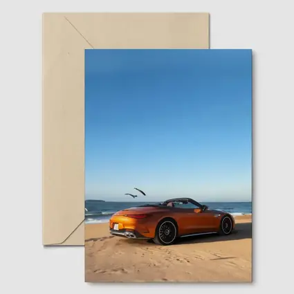 Mercedes SL63 AMG Orange Beach Convertible