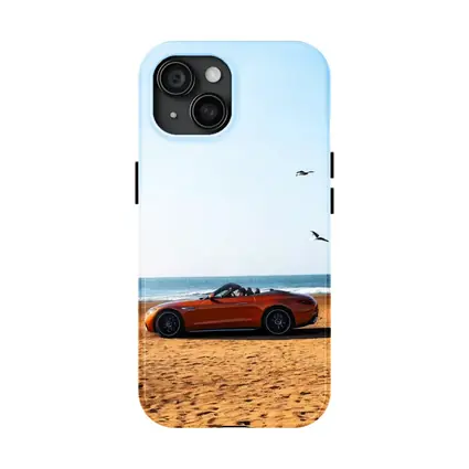 Mercedes SL Class Roadster On Sandy Beach