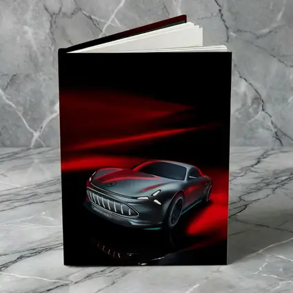 Mercedes Vision AMG Dark Red Background