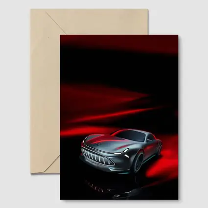 Mercedes Vision AMG Dark Red Background