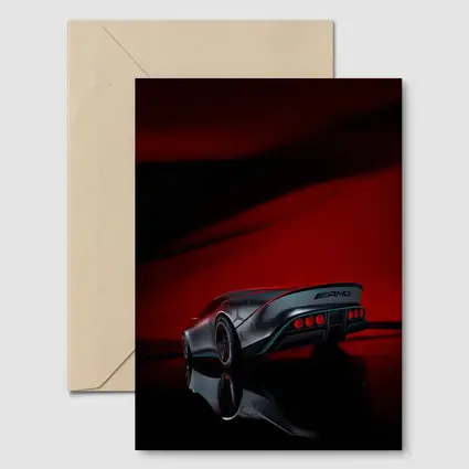 Mercedes AMG Vision Concept Red Background