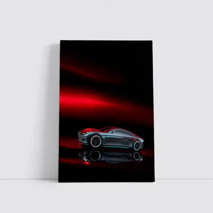 Mercedes Vision AMG Dark Red Background