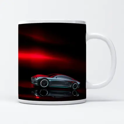 Mercedes Vision AMG Dark Red Background