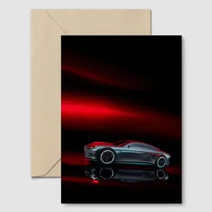Mercedes Vision AMG Dark Red Background
