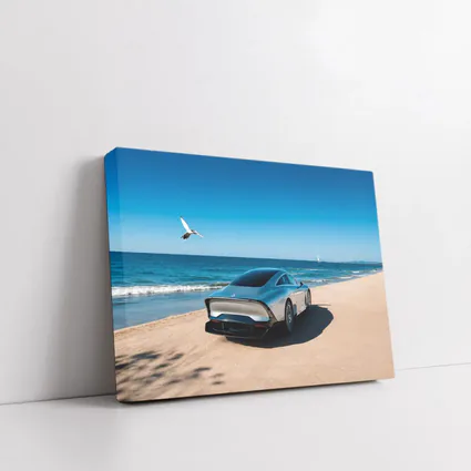Mercedes Vision EQXX Silver Beach Coastal