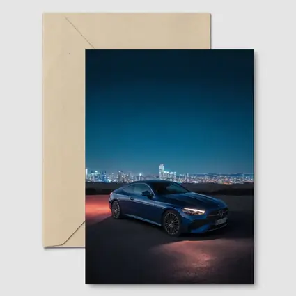Mercedes CLE Coupe Blue City Night