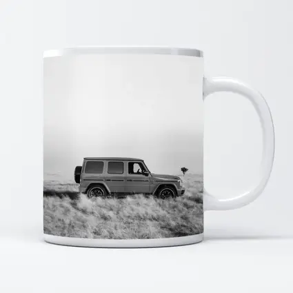 Mercedes G Class Black White Field