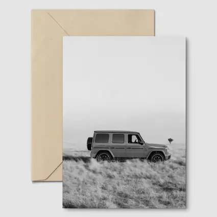 Mercedes G Class Black White Field