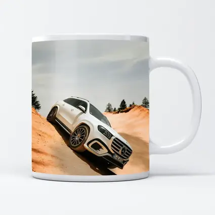 Mercedes GLS Class White SUV Sandy Dunes