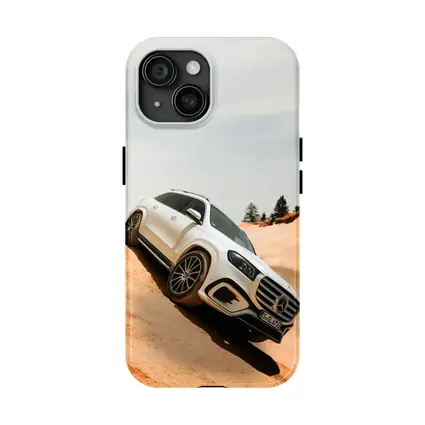 Mercedes GLS Class White SUV Sandy Dunes
