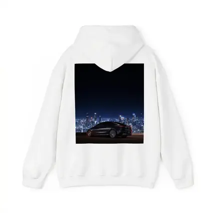 Mercedes AMG EQS Night City Skyline