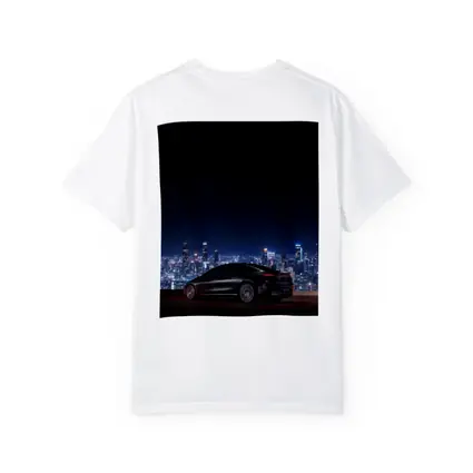 Mercedes AMG EQS Night City Skyline
