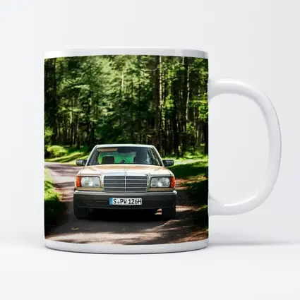 Mercedes S Class Classic Car Forest Road