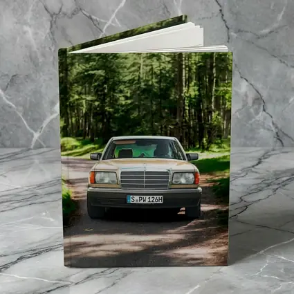 Mercedes S Class Classic Car Forest Road