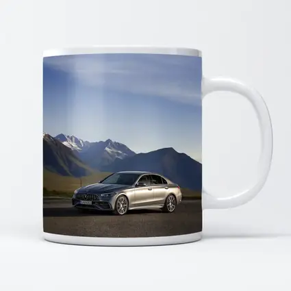 Mercedes AMG C Class Mountain Backdrop